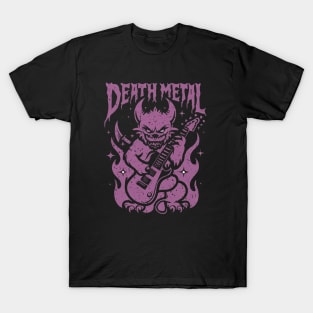 Death Metal Satanic Baphomet Cat T-Shirt